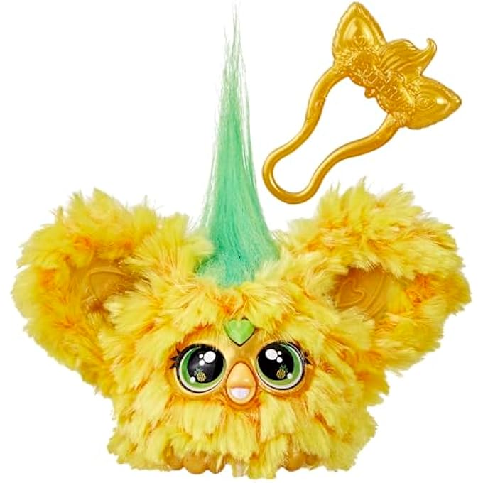 rayihni FURBLETS HOO-LAH PINEAPPLE MINI FRIEND, 45+ SOUNDS & MUSIC, SPEAKS ONLY FURBISH, ELECTRONIC PLUSH TOYS FOR 6 YEAR OLDS & UP, YELLOW & GREEN - Image 1